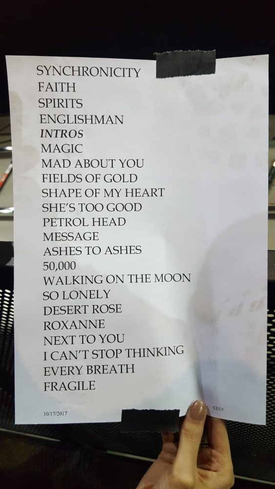 Melodiile cantate de Sting la Cluj-Napoca 